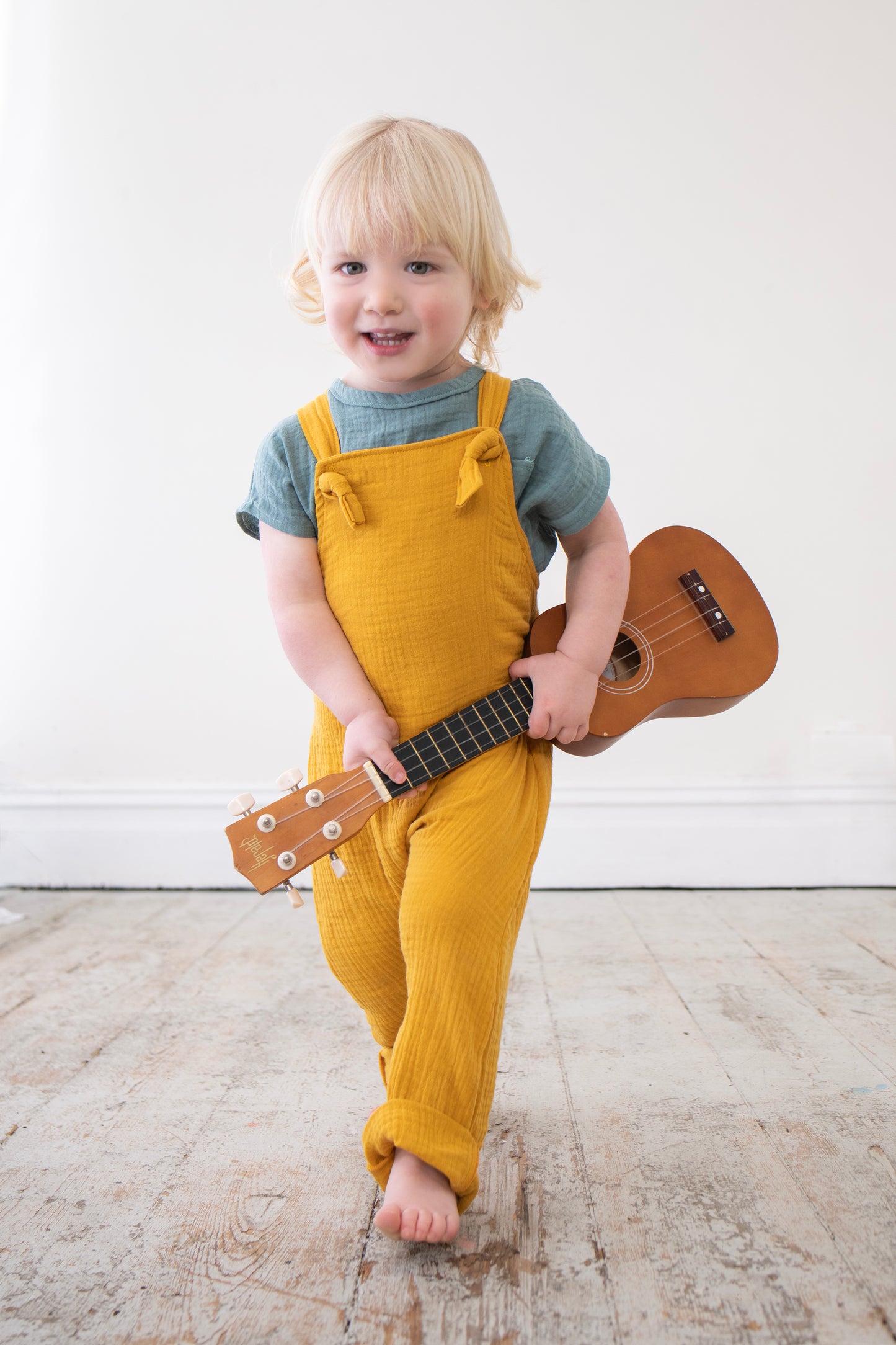 Frankie Dungarees Mustard