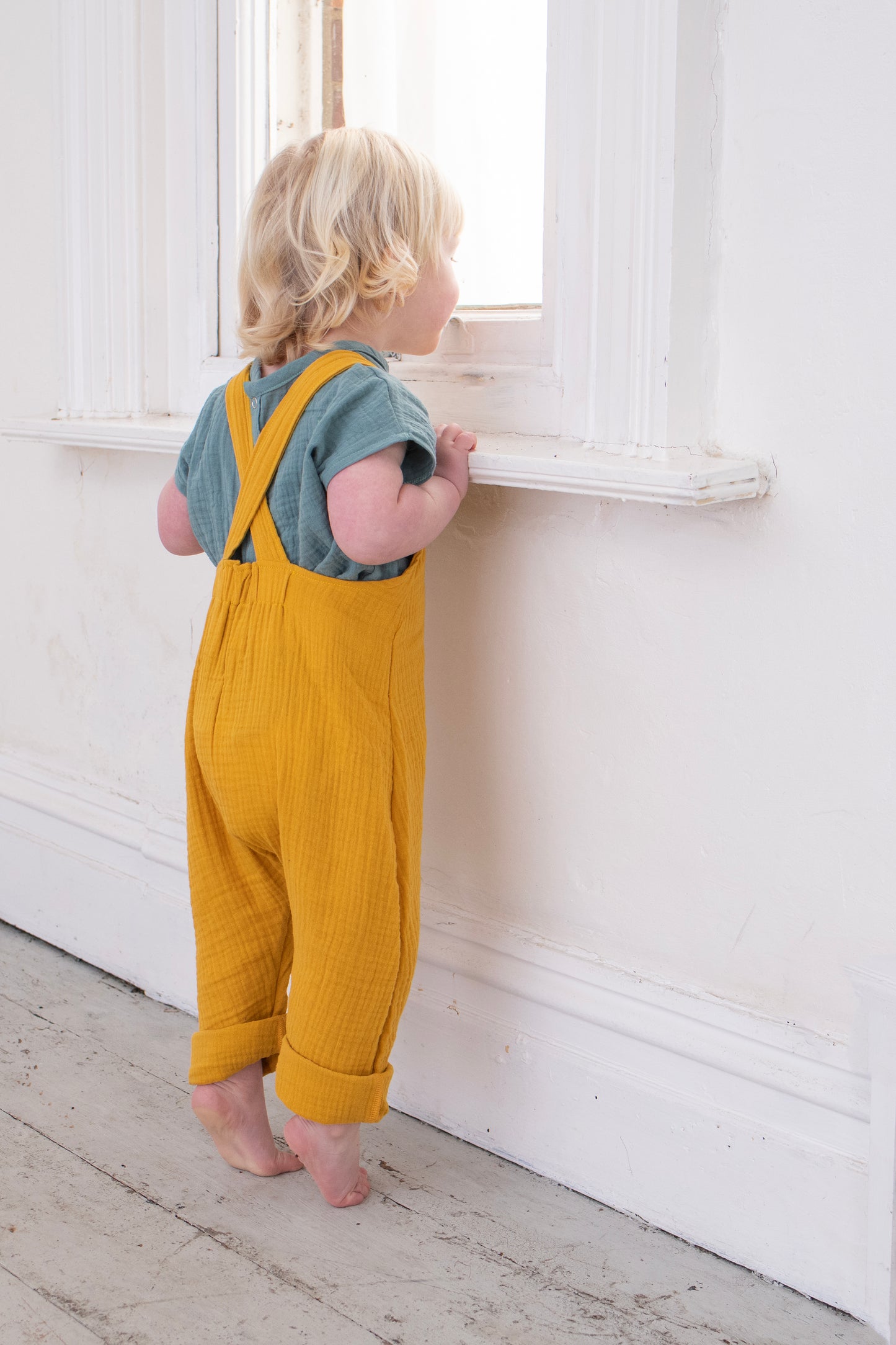 Frankie Dungarees Mustard