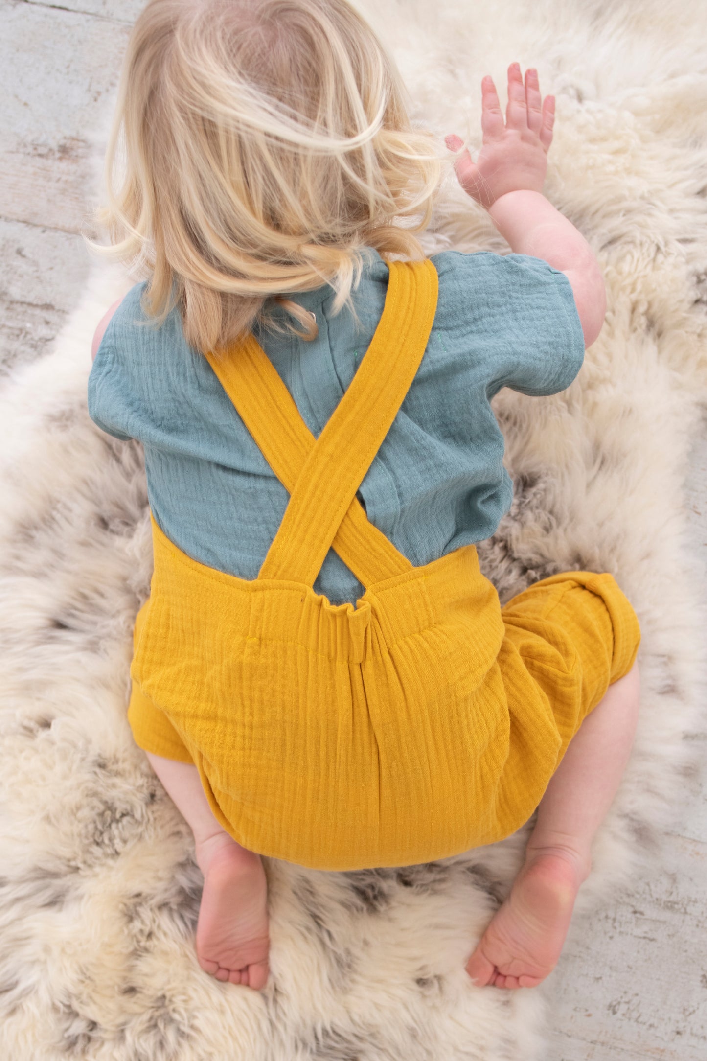 Frankie Dungarees Mustard